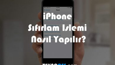 iphone sıfırlama