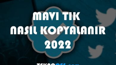 mavi tik kopyalama